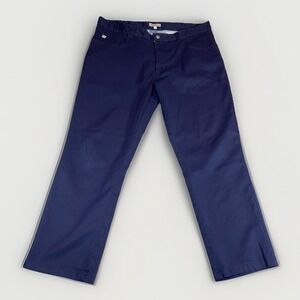 Peter Millar Pants Men Blue EB66 Performance 5 Pocket Tagged 36x30 Actual 36x26